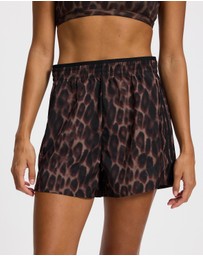 adidas Performance - Workout Essentials Leopard Woven Shorts