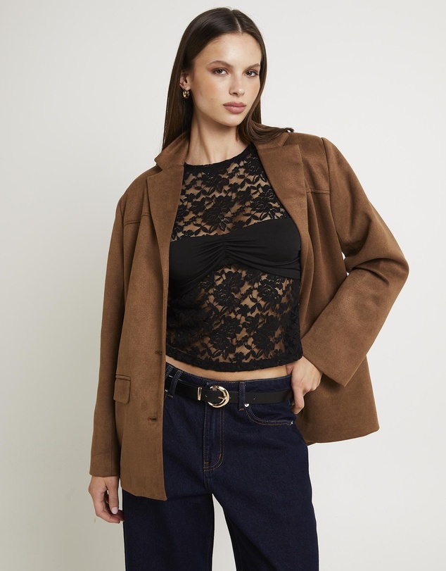 Subtitled - Sophia Suede Blazer
