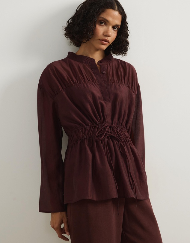 Atmos&Here - Liliora Tie Waist Top