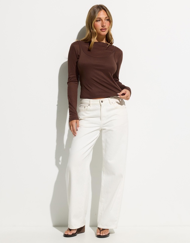 Dazie - Harlow Long Sleeve Layered Top
