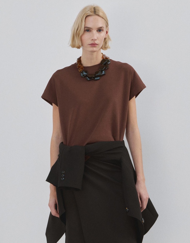 M.N.G - Short-Sleeved Cotton T-Shirt