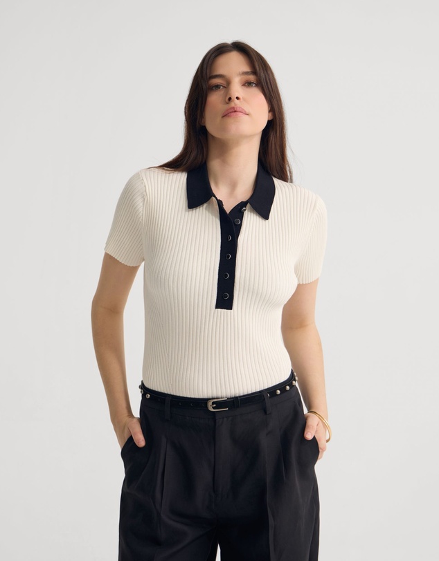 Oxford - Monique Rib Polo Knit