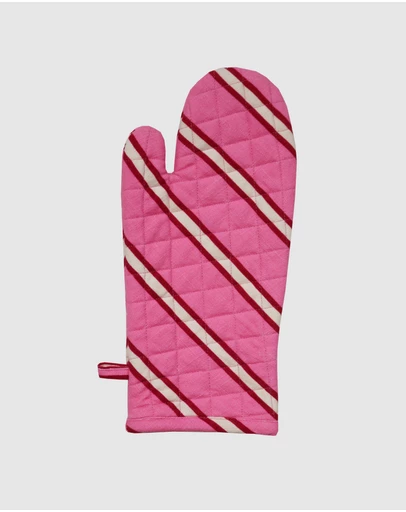 Mosey Me - Raspberry Stripe Oven Mitt