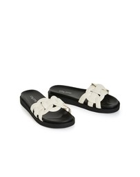City Chic - Wide Fit Star Weave Slide
