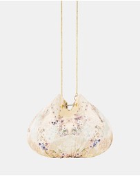 Camilla - Drawstring Pouch Bag With Chain Strap