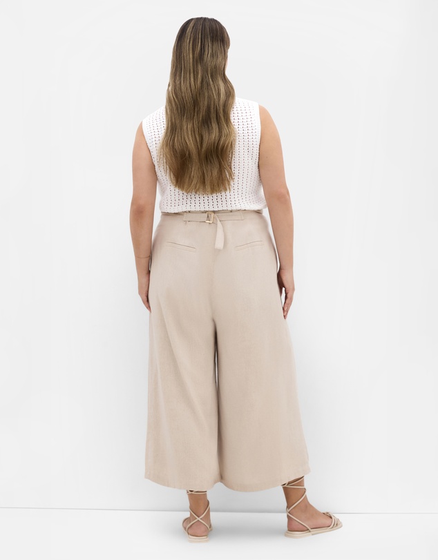 City Chic - Abbie Linen Crop Pant