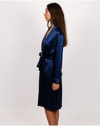 SILK MAGNOLIA - Silk Robe Dressing Gown