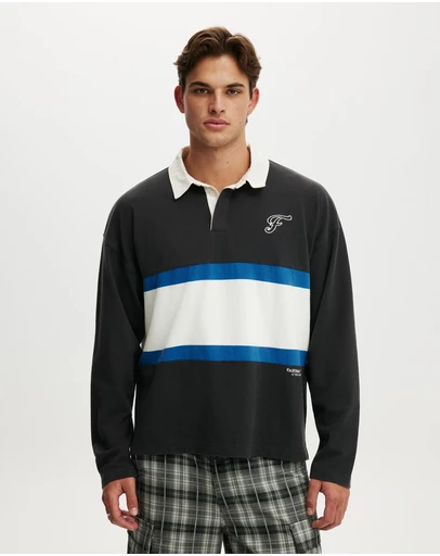 Cotton On - Box Fit Rugby Polo