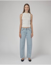 DRICOPER DENIM - Chloe Mid Rise Barrel Jeans