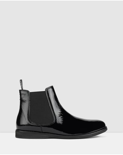 Black Crinkle Patent