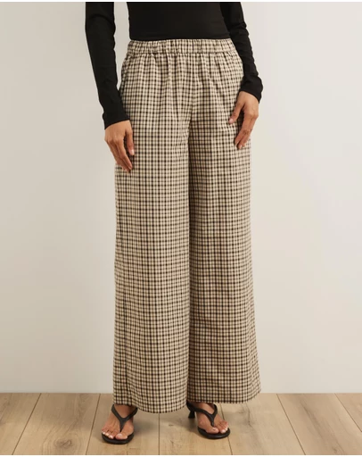 Atmos&Here - Annika Elasticated Check Pants