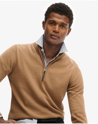 Superdry - Slim Fit Essentials Cotton Half Zip