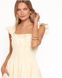 Petal & Pup - Bronte Midi Dress - Butter Yellow