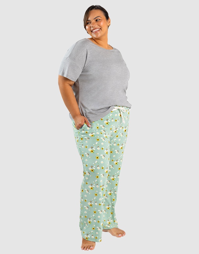 Bamboozld - Womens Flowers Jersey Lounge Pant