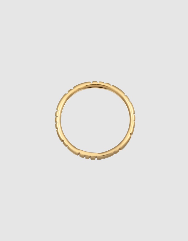Elli Jewelry - Filigree Stacking Ring in Gold-Plated 925 Silver