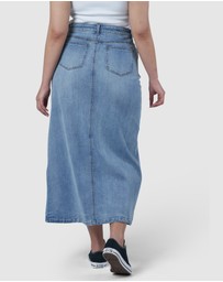 Sunday In The City - Hype Denim Maxi Skirt