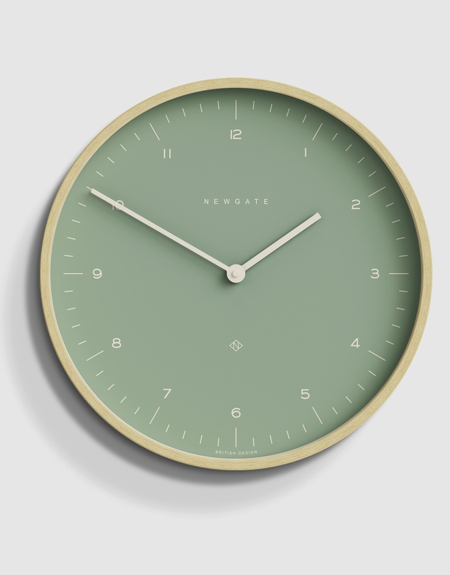 Newgate - Newgate Mr Clarke Clock Pale Wood Bubble Green Dial 133