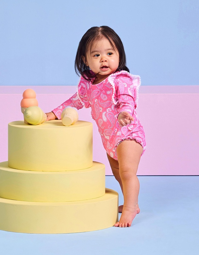 Seafolly - Drift Club Bandana Frill Sunsuit - Babies
