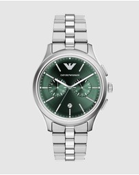 Emporio Armani - Silver Tone Chronograph Watch