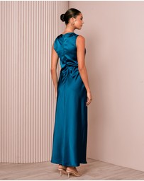 Azzurielle - Darsha Blouson Maxi Dress