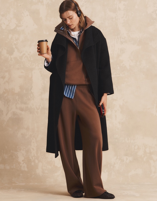 Country Road - Australian Cotton Zip Neck Placket Sweat
