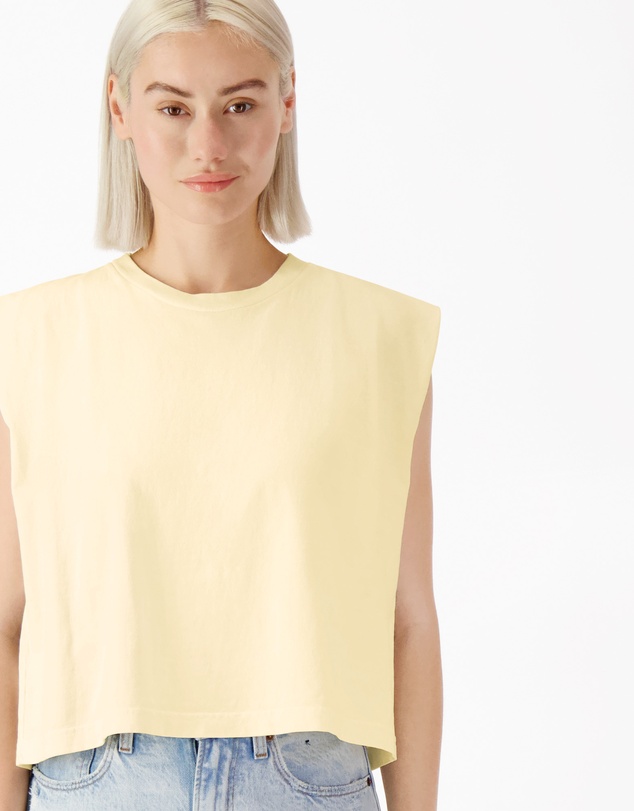 American Apparel - Heavyweight Garment Dyed Women's Muscle T-Shirt
