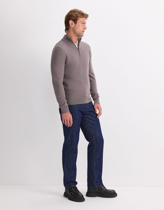 Sportscraft - Merino Quarter Zip Knit