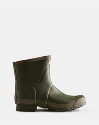 Hunter - Women's Gardener Short Boot Dark Olive/Clay
