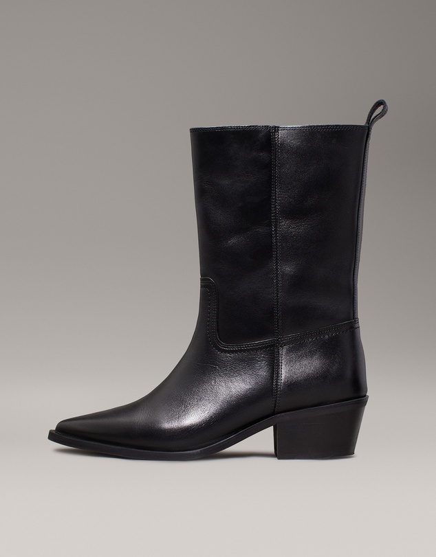 Calvin Klein - Leather Cowboy Boots