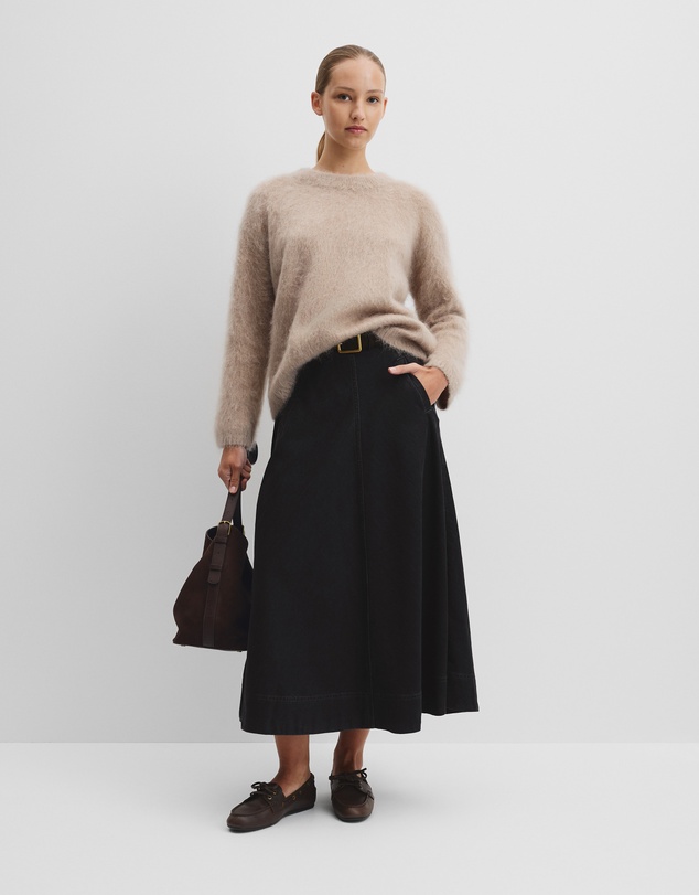 Country Road - Long Sleeve Fluffy Crew Knit