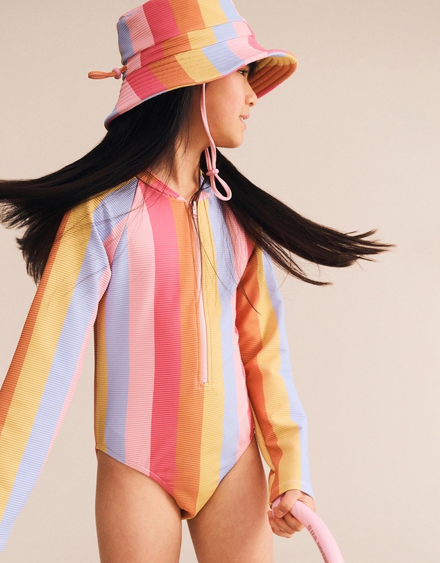 Huxbaby - Paradiso Stripe Swimhat - ICONIC EXCLUSIVE - Babies-Kids