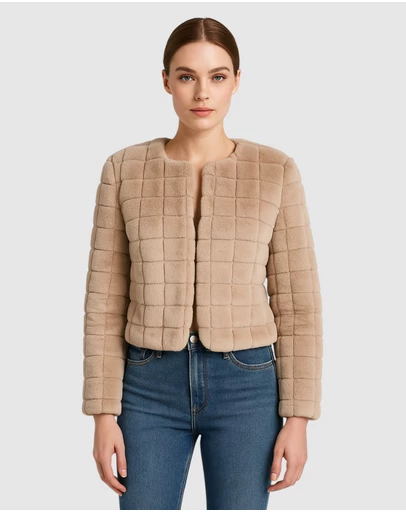 Honey and Beau - New York Faux Fur Jacket