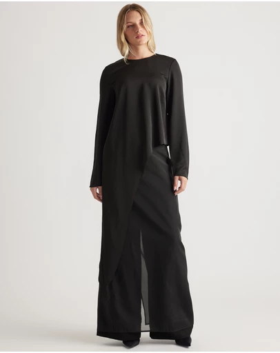 Decjuba - Codi Satin Drape Top