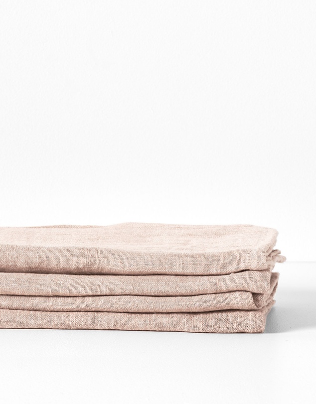 Aura Home - Vintage Pure Linen Napkins Set of 4