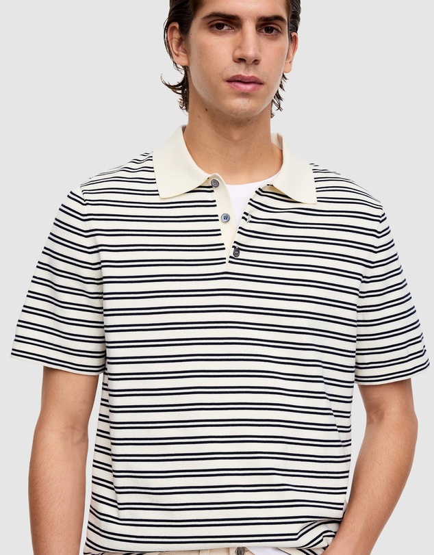 ARKET - Fine-Knit Polo Shirt