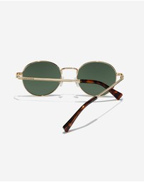 Hawkers Co - HAWKERS - Polarized Gold Green MOMA Sunglasses for Men and Women UV400