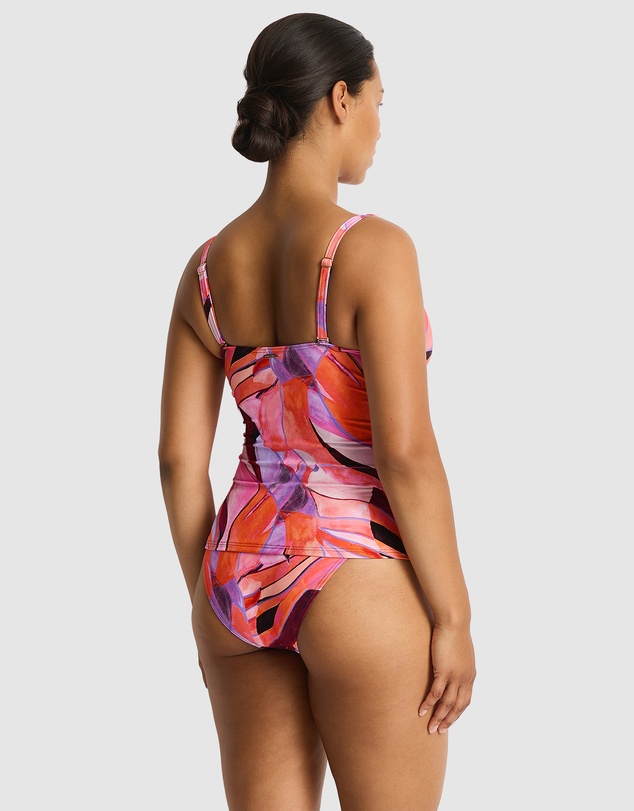 Sea Level Australia - Neon Wave Cross Front Multifit Singlet Top