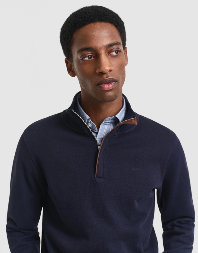 Gant - Sacker Rib Half-Zip Sweatshirt