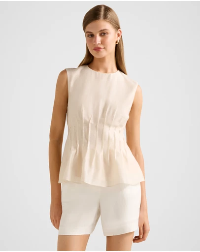 Forever New - Taylor Pleated Detail Top