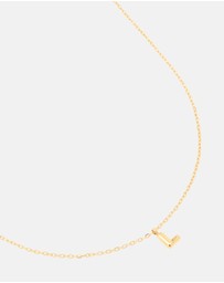 Lovisa - Waterproof Gold Plated Stainless Steel Mini Bubble Letter L Necklace