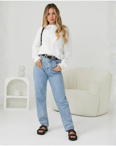 Esther & Co - Rheane Knit - White