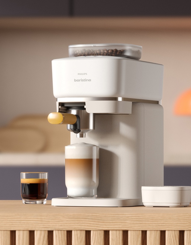 Philips - Baristina Espresso Machine Cloud White
