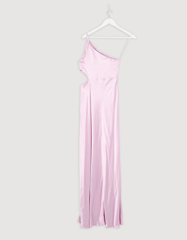 Revibe - Repaired Shona Joy La Lune Asymmetrical Gathered Maxi Dress - AU 6