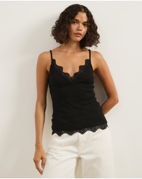 Atmos&Here - Sienna Jersey Lace Cami