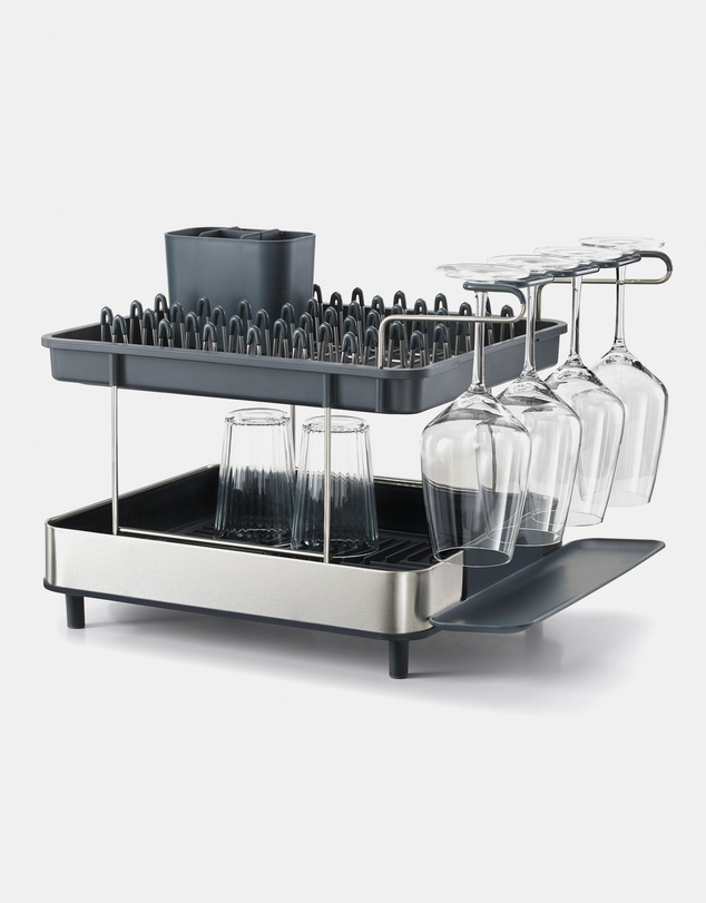 Joseph Joseph - Excel™ Stainless Steel 2-tier Dish Rack (Grey)