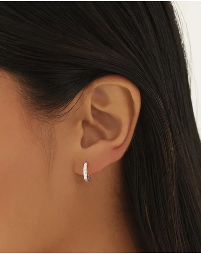 The Silver Collective - Jet Earrings