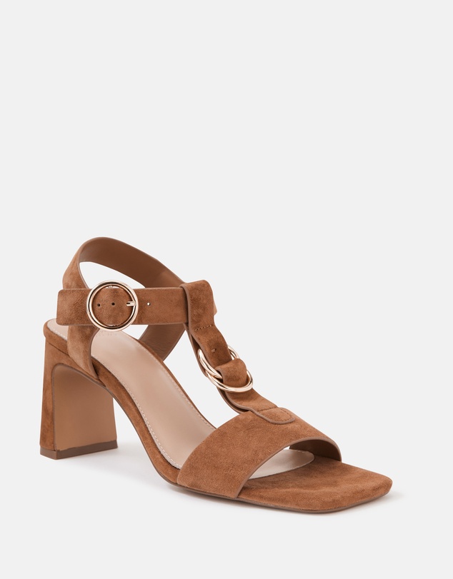 Wittner - Posy Suede Leather Slim Block Heels