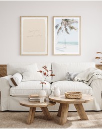 Olive et Oriel - Palmy Swing Art Print