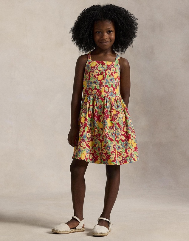 Polo Ralph Lauren - Lemon Floral Slub Cotton Dress - Kids