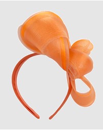 Fillies Collection - Bespoke Orange Racing Fascinator